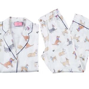 CJW Silk Blend Pajama Set “Puppy Love”